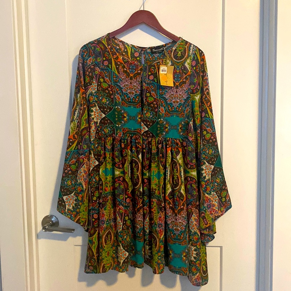 Basically Me Bell-Sleeved Dress